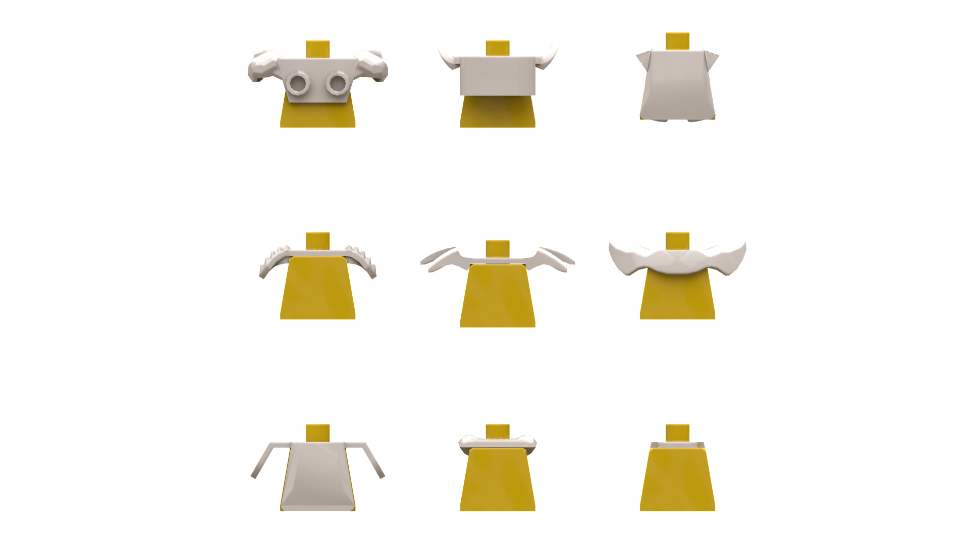 TwindBricks3D - Minifigures Armor Pack 3 3D print model_1