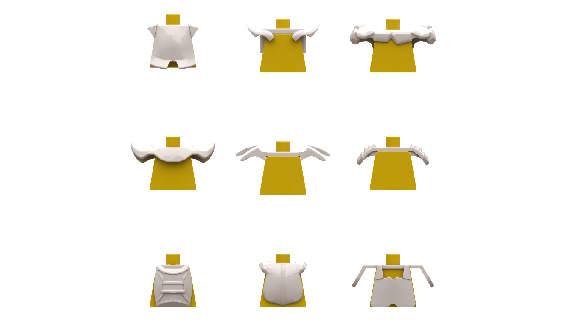 TwindBricks3D - Minifigures Armor Pack 3 3D print model_2