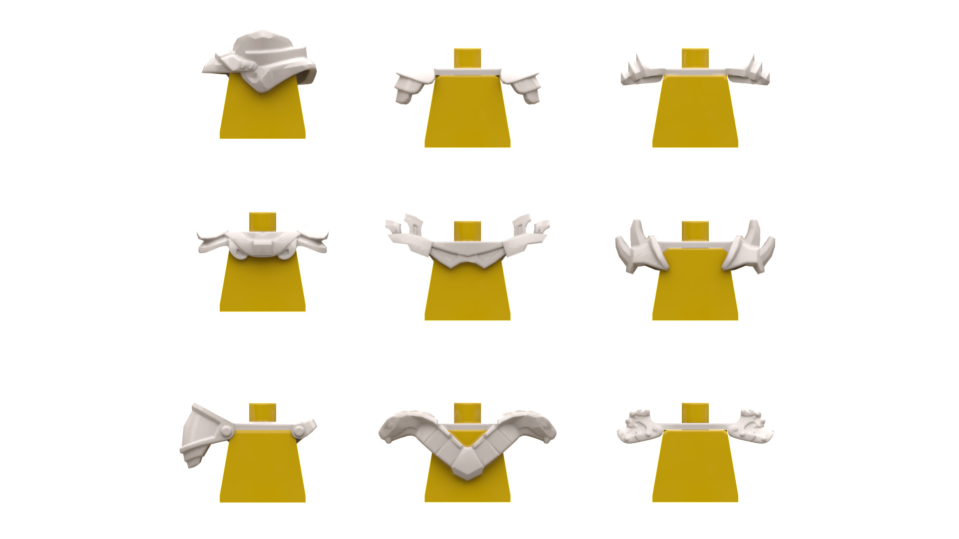 TwindBricks3D - Minifigures Armor Pack 2 3D print model_2