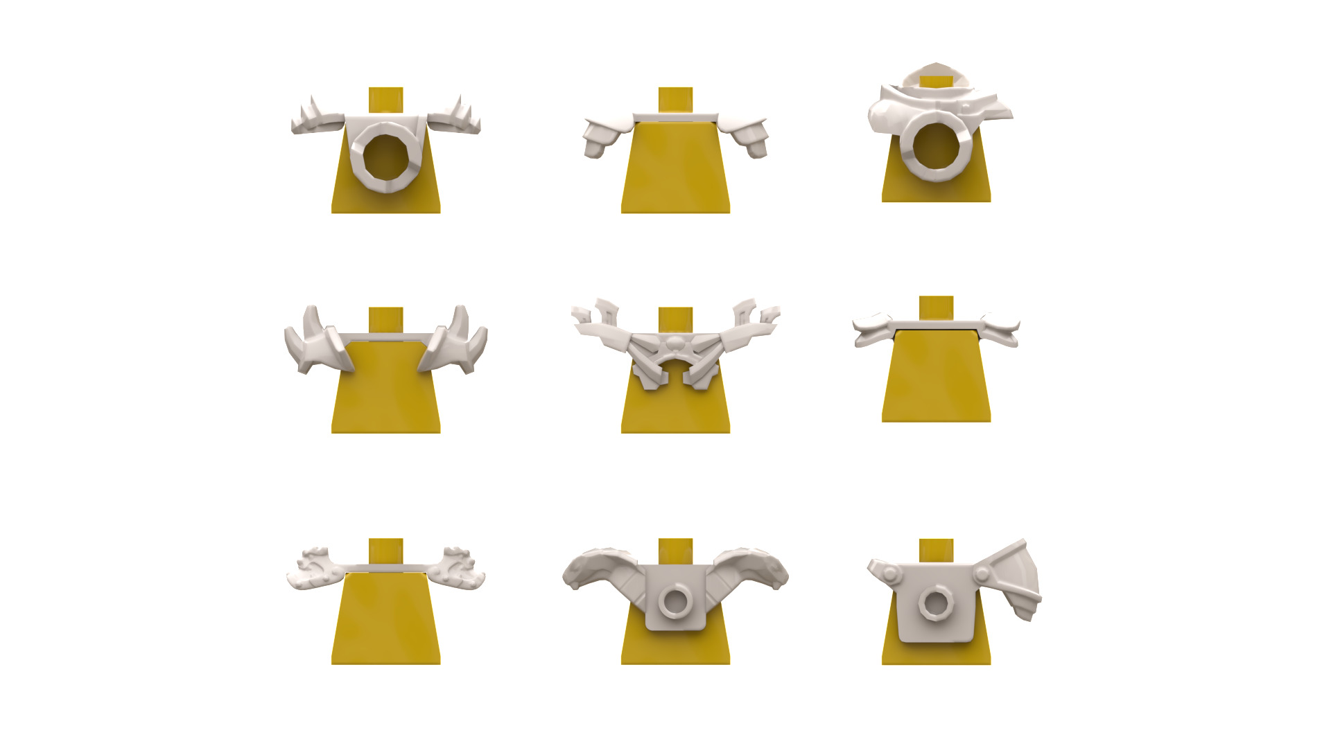 TwindBricks3D - Minifigures Armor Pack 2 3D print model_1