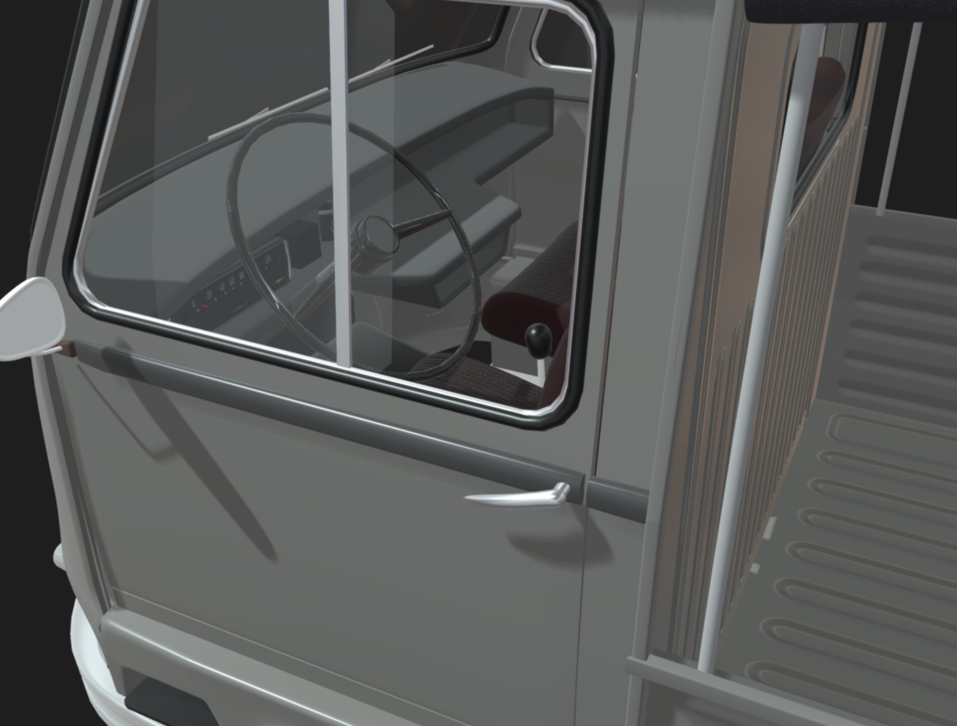 Renault estafette Pickup 1960 3D model_5