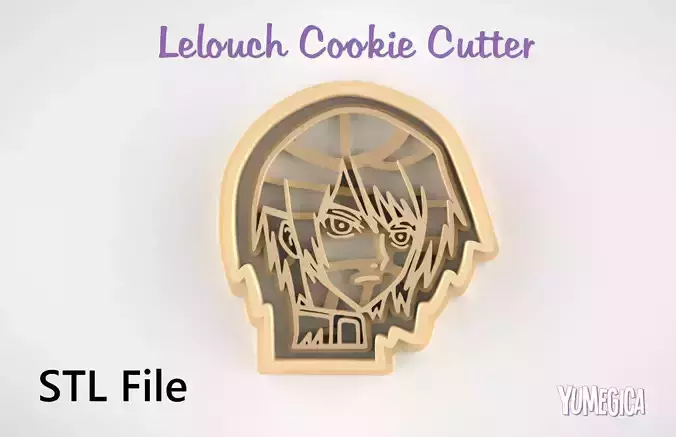 Lelouch from Code Geass Cookie Cutter STL file
