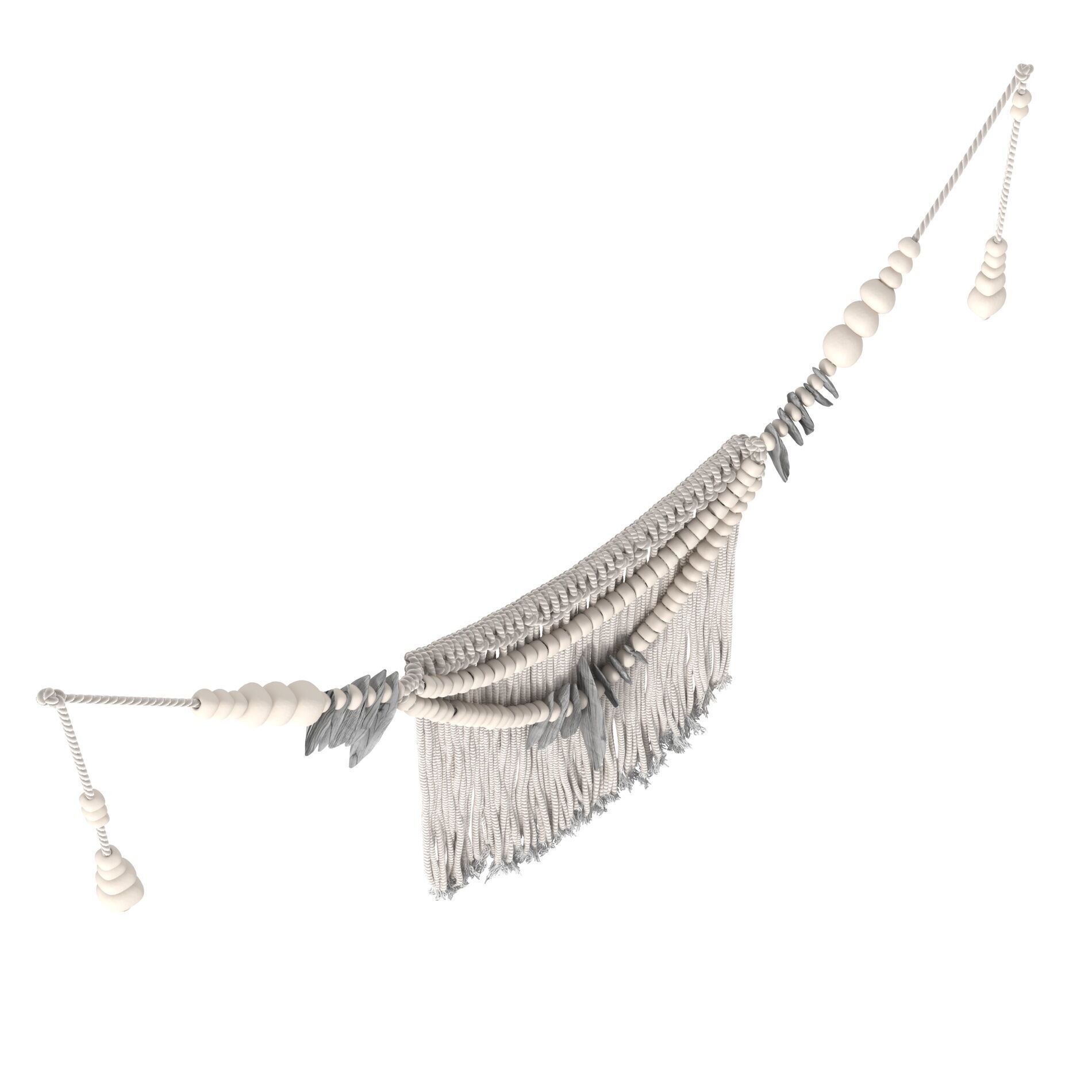 Restoration Hardware Handcrafted Clay Bead Ombre Wall 3D model_4