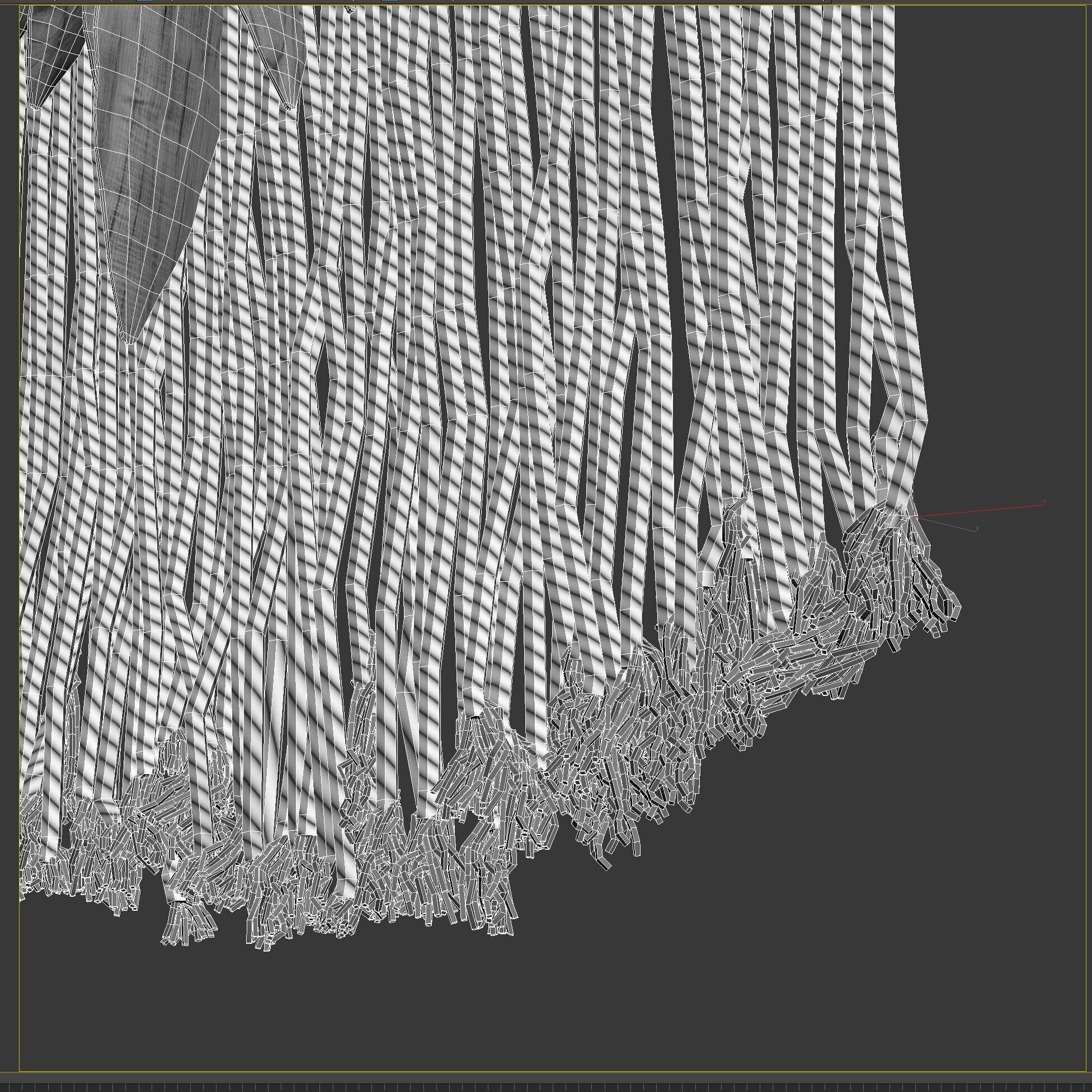 Restoration Hardware Handcrafted Clay Bead Ombre Wall 3D model_7