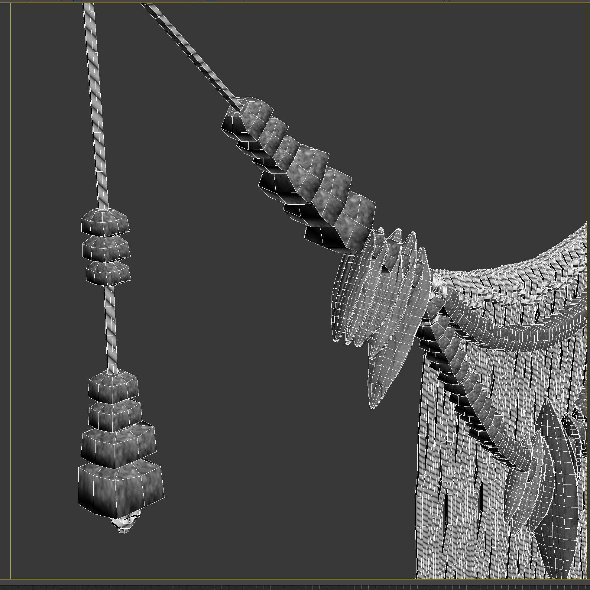 Restoration Hardware Handcrafted Clay Bead Ombre Wall 3D model_8