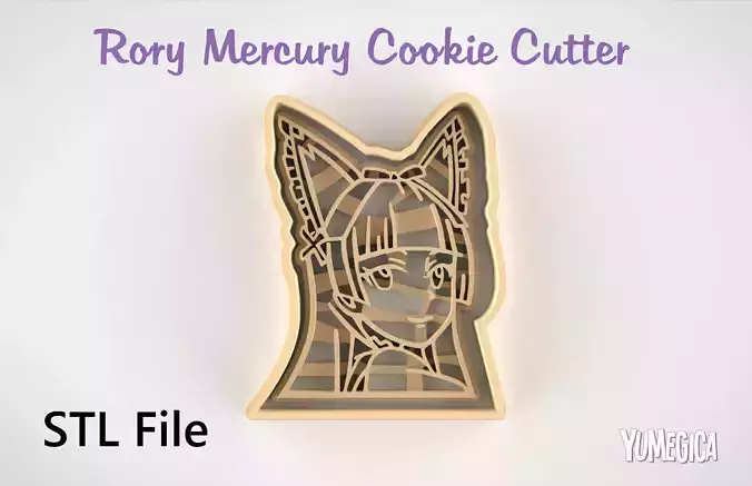 Rory Mercury from Gate Cookie Cutter STL file