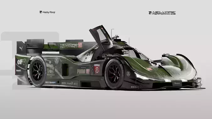 Melvore Hypercar Concept LMDh  Low-poly 3D model