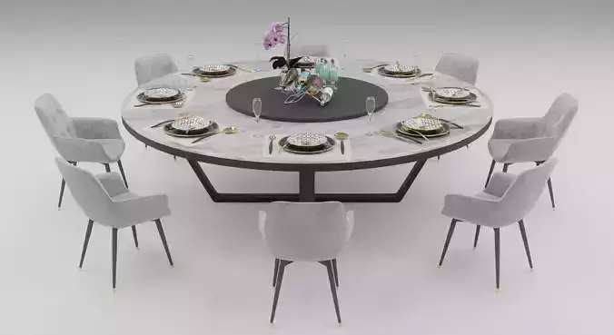 Dining Table set 3D model