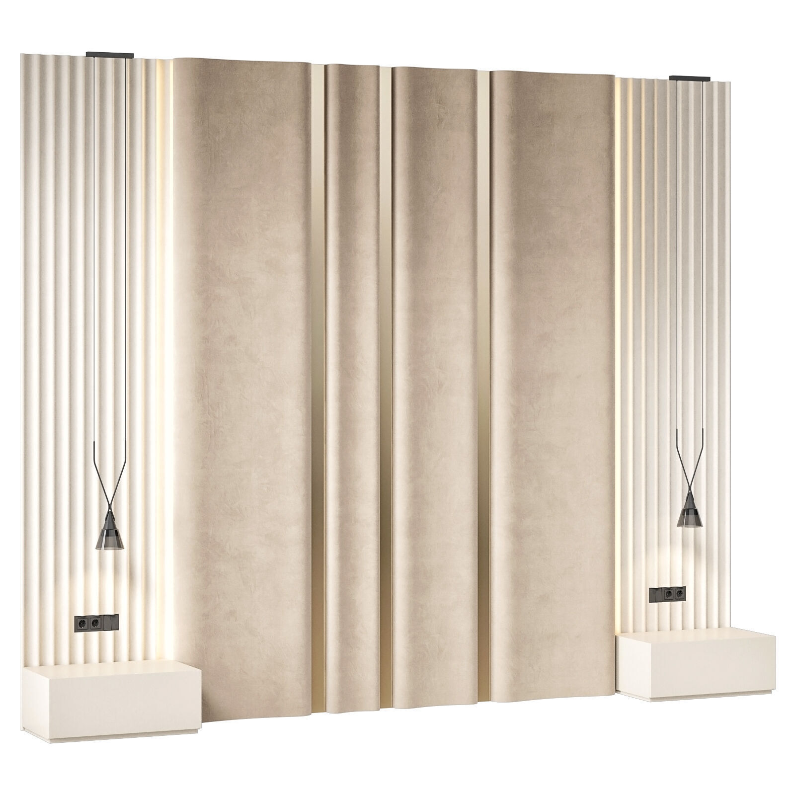 Headboard RJ Easy Design 16 3D model_2