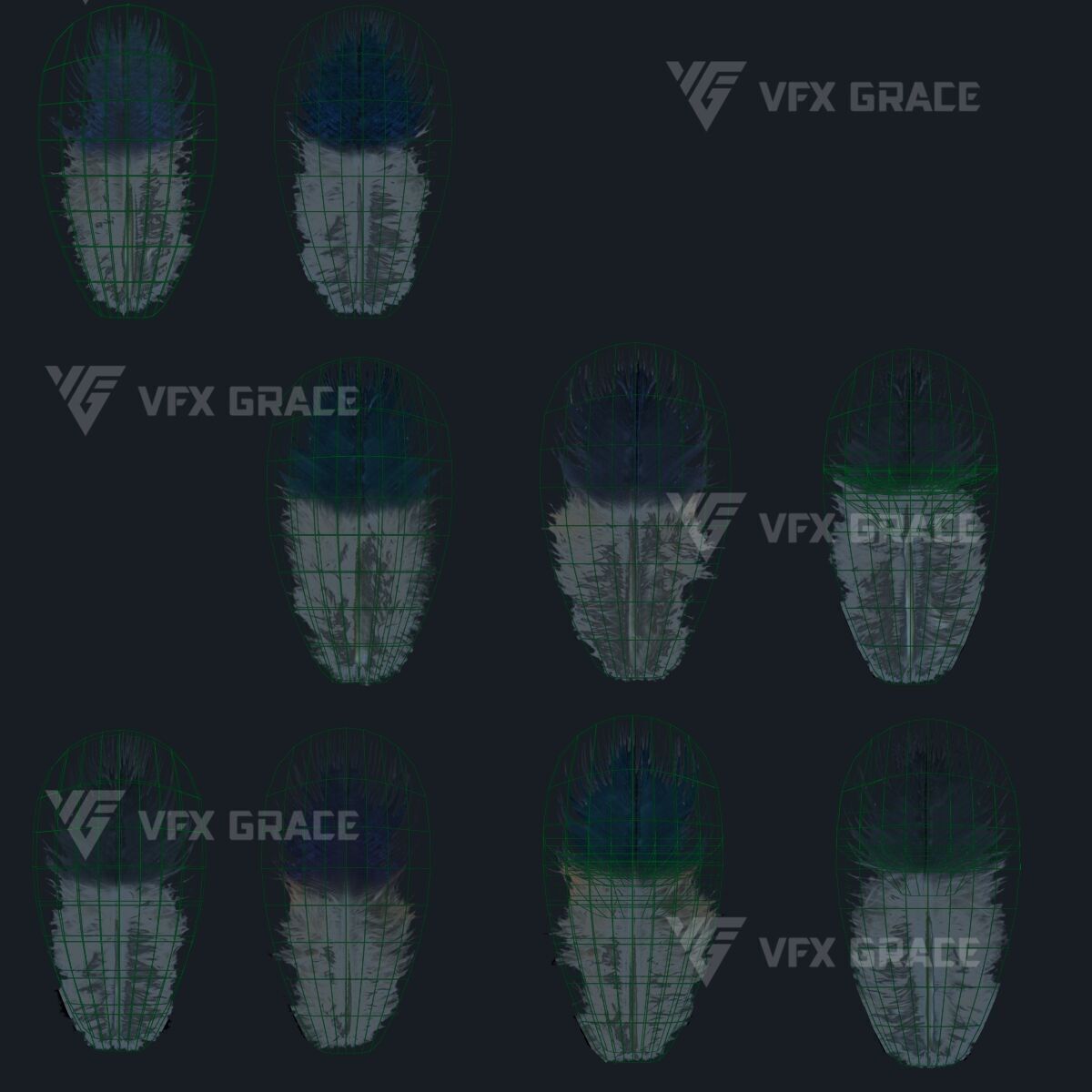 Realistic Cormorant Animation 3D Model Rigged for Blender 3D model_24