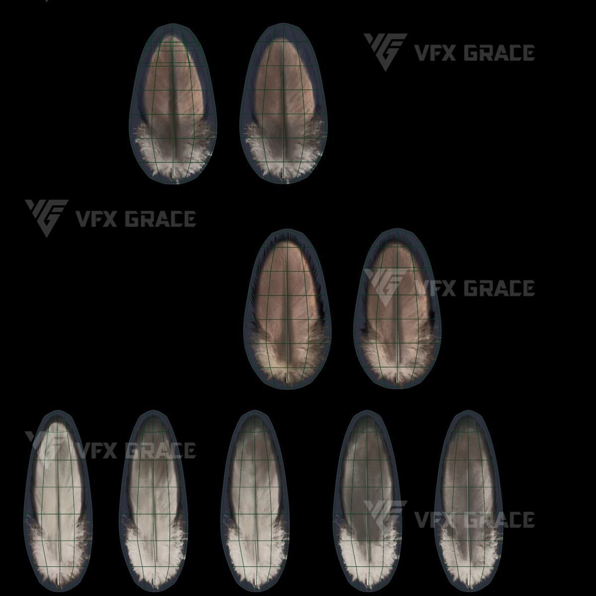 Realistic Cormorant Animation 3D Model Rigged for Blender 3D model_32