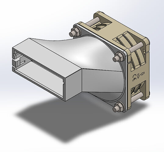 Tesla duct for 60x60xXX fan