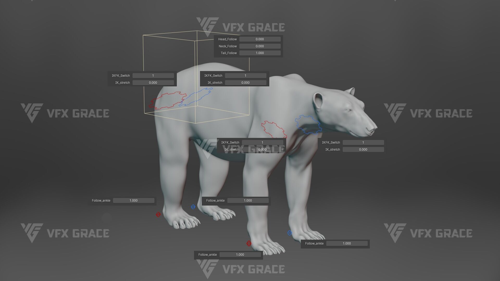 Polar Bear Animation 3D model_11