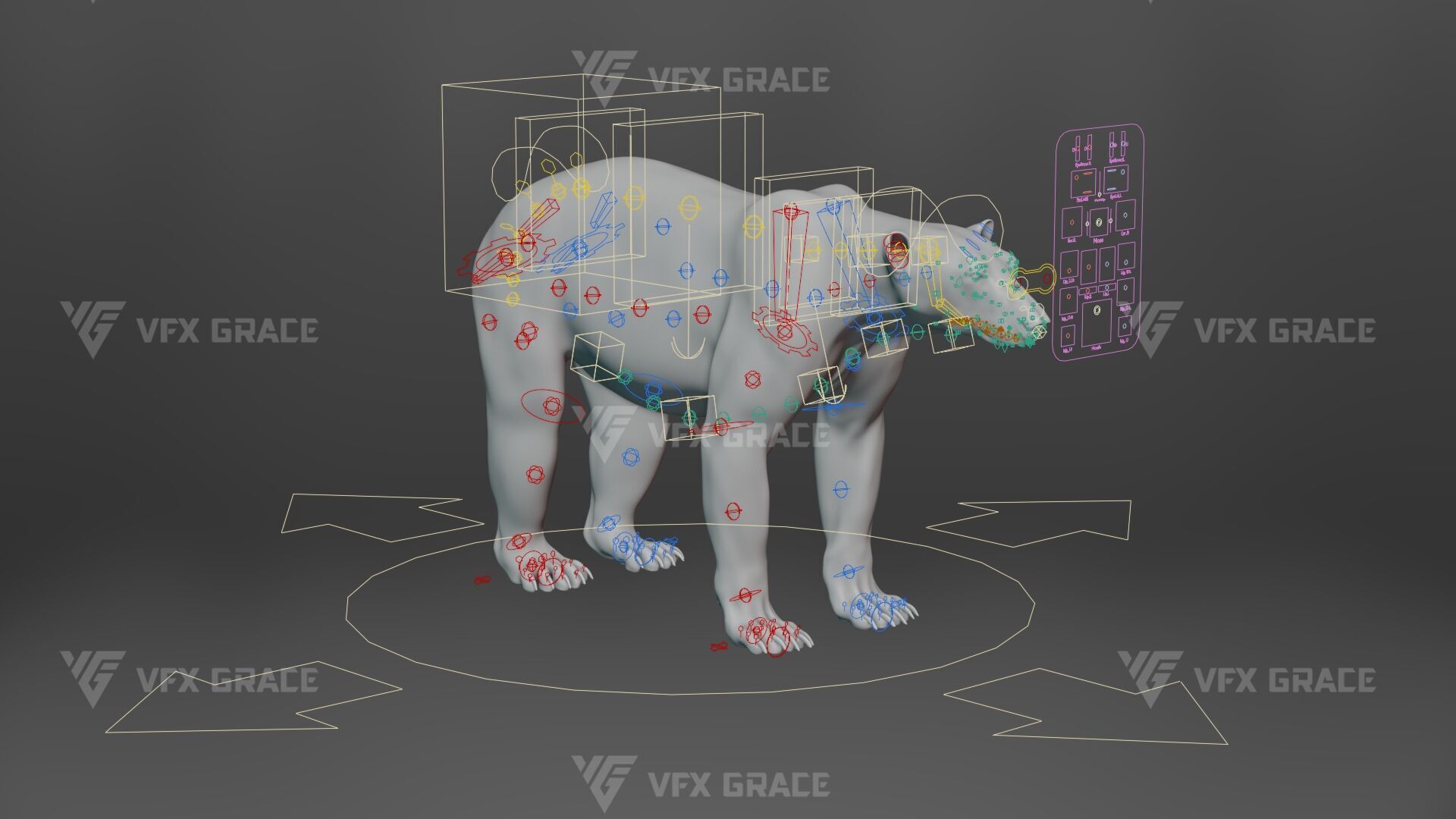 Polar Bear Animation 3D model_8