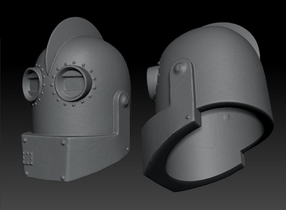  Iron Giant Military  Head 3D Print Model 3D print model_3