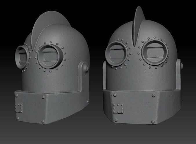  Iron Giant Military  Head 3D Print Model 3D print model