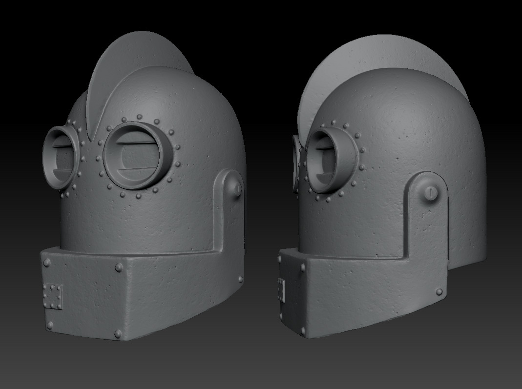 Iron Giant Military  Head 3D Print Model 3D print model_1