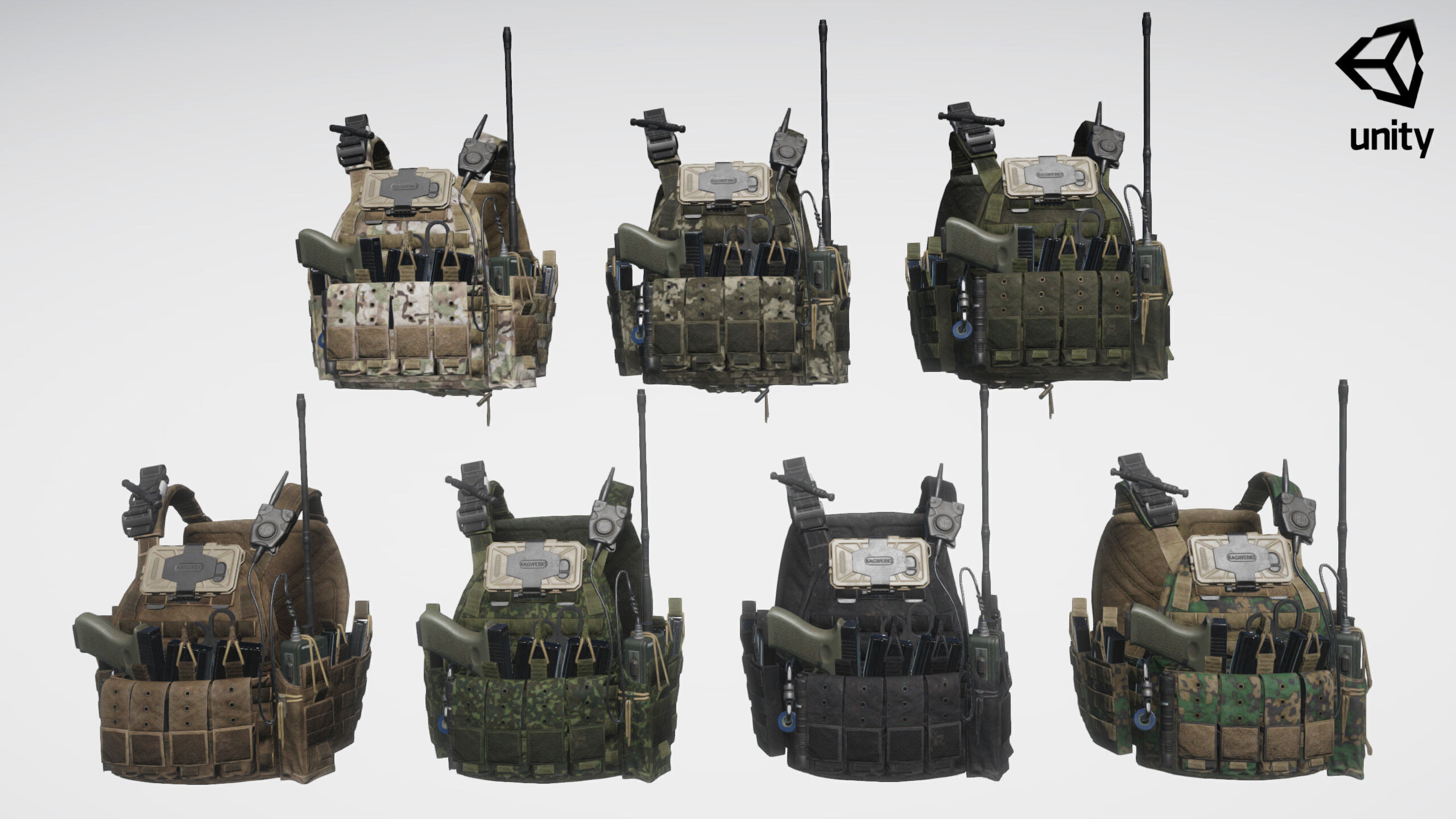 Tactical Vest Low-poly 3D model_15