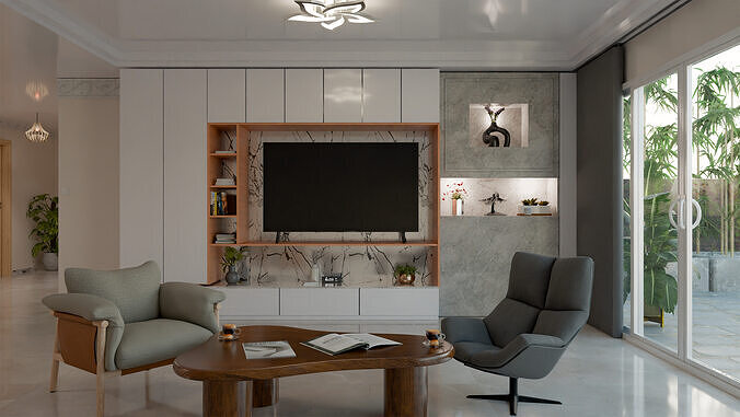 Meuble TV Free 3D model