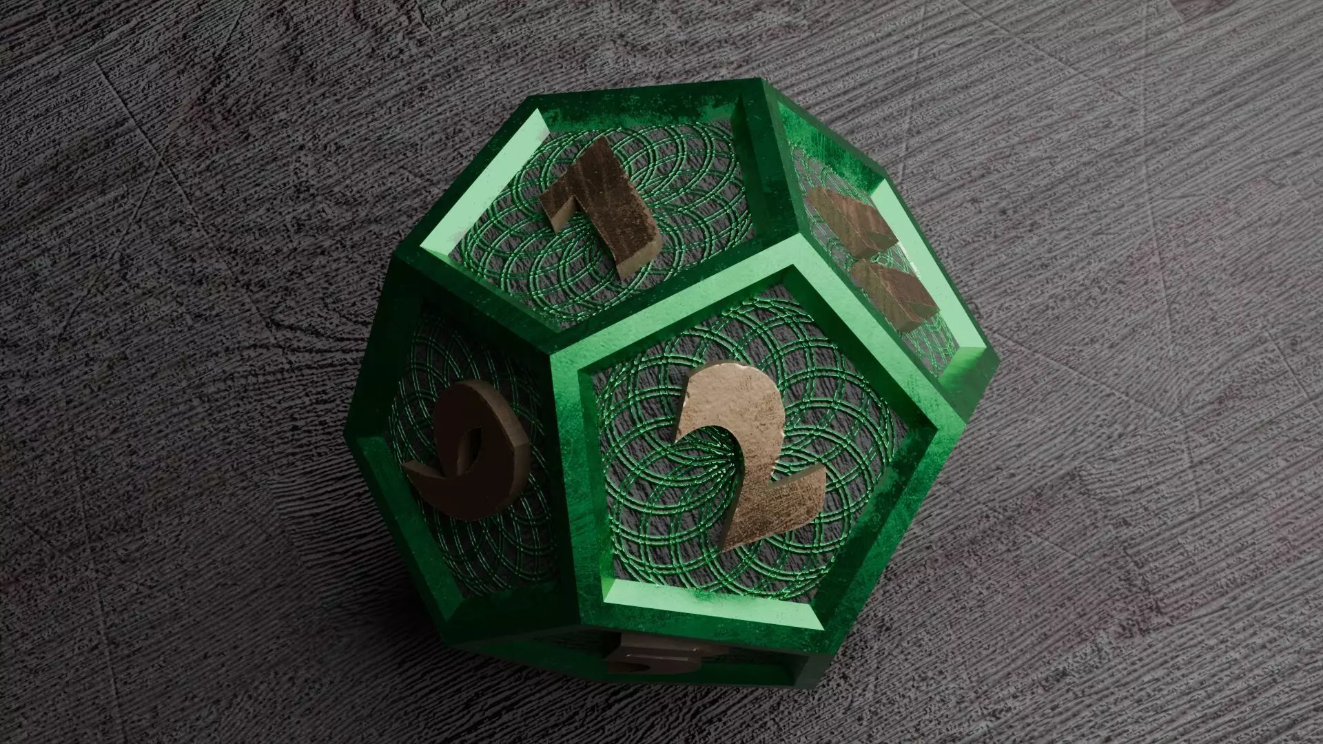 Dice concept Low-poly 3D model
