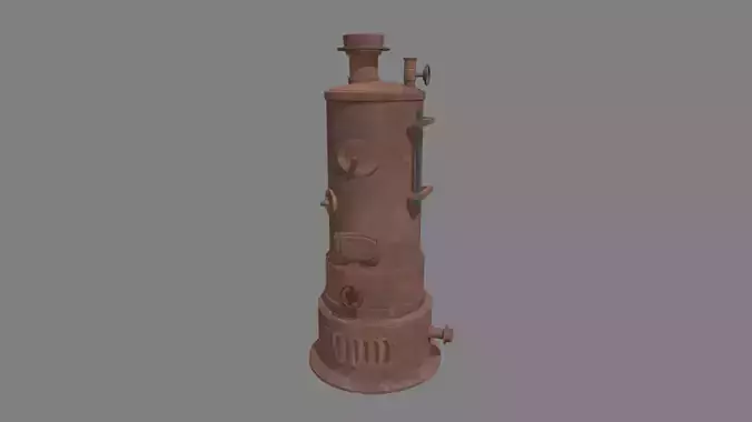 Old Boiler 01 Low-poly 3D model