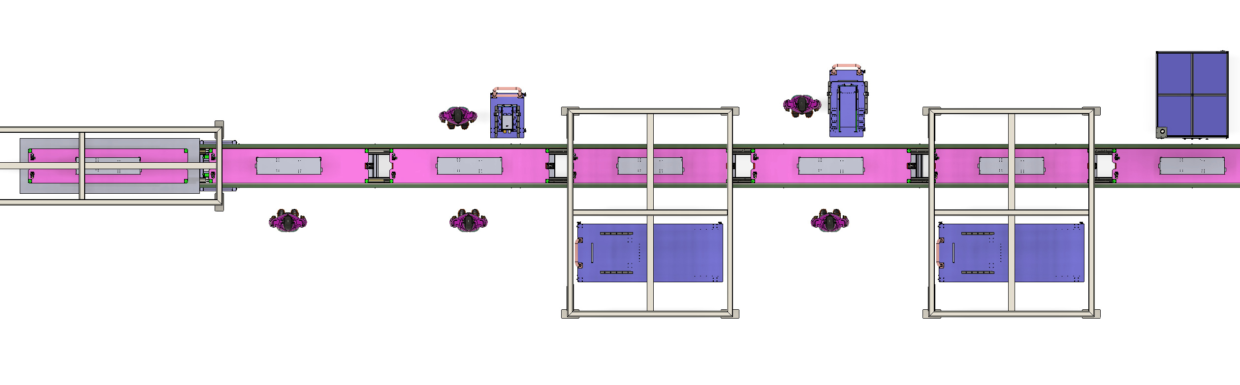 3D Model Design of Soft Pack Power Battery Assembly PACK Line 3D model_6