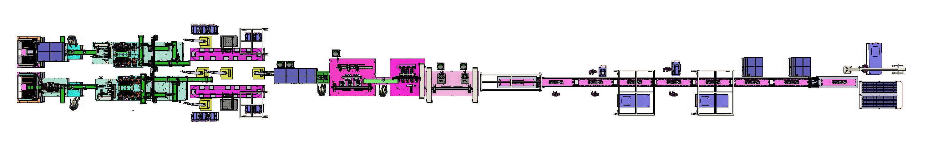3D Model Design of Soft Pack Power Battery Assembly PACK Line 3D model_3