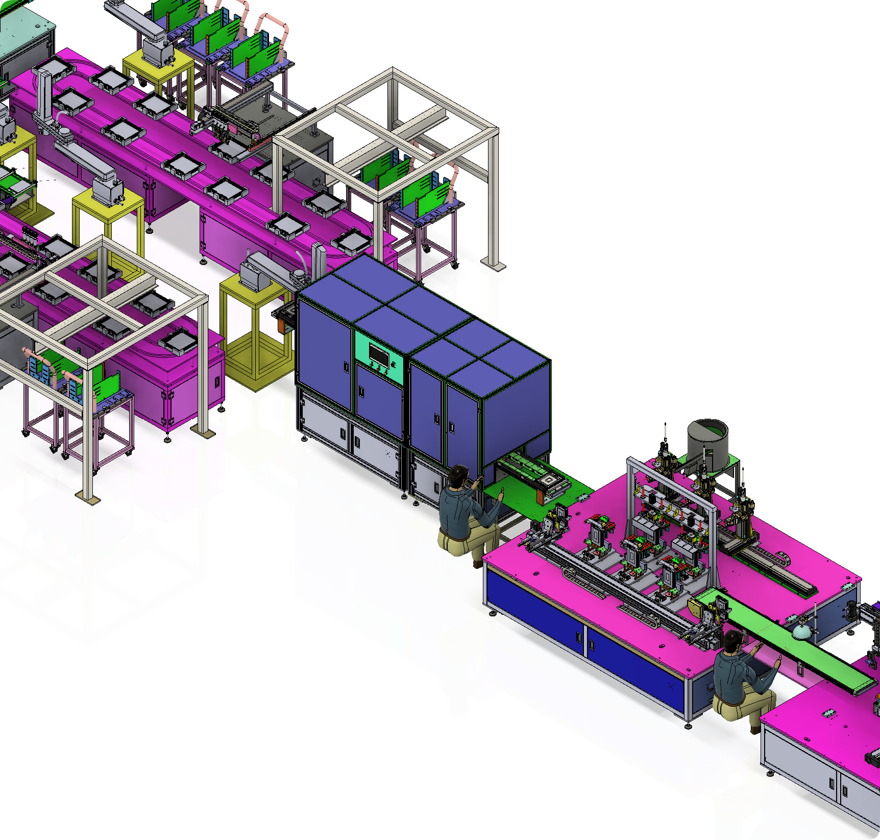 3D Model Design of Soft Pack Power Battery Assembly PACK Line 3D model_10