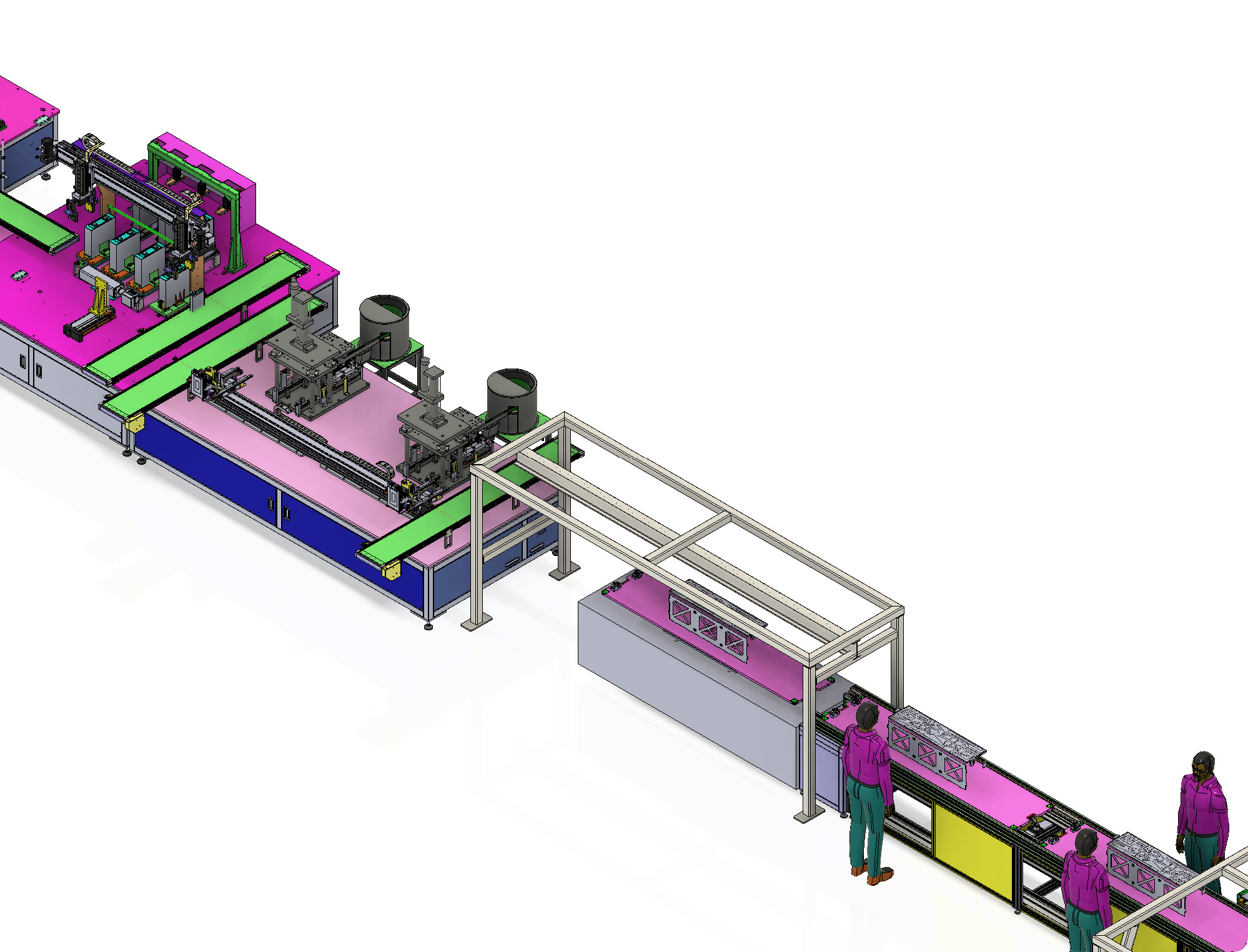 3D Model Design of Soft Pack Power Battery Assembly PACK Line 3D model_11