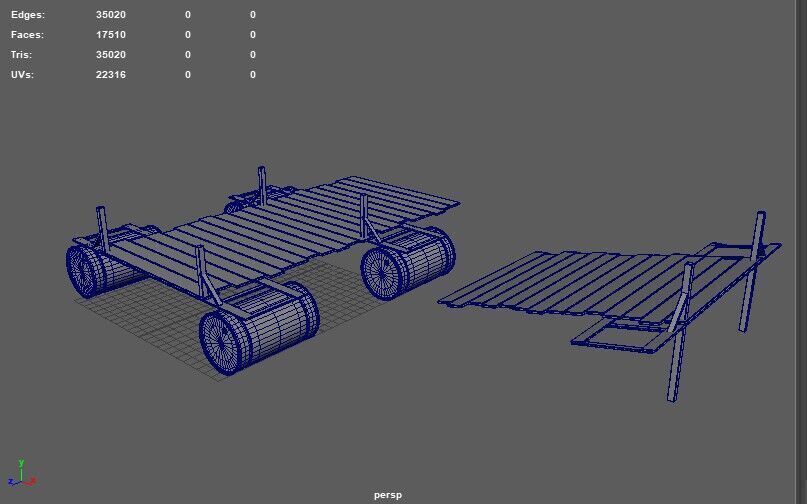 Old Raft 3D model_10