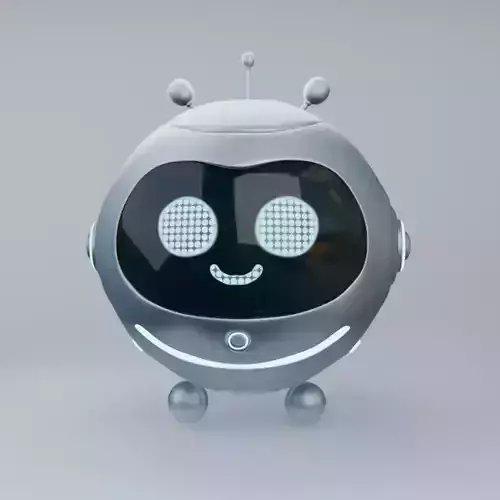 Cute Sci-Fi Robo 3D model