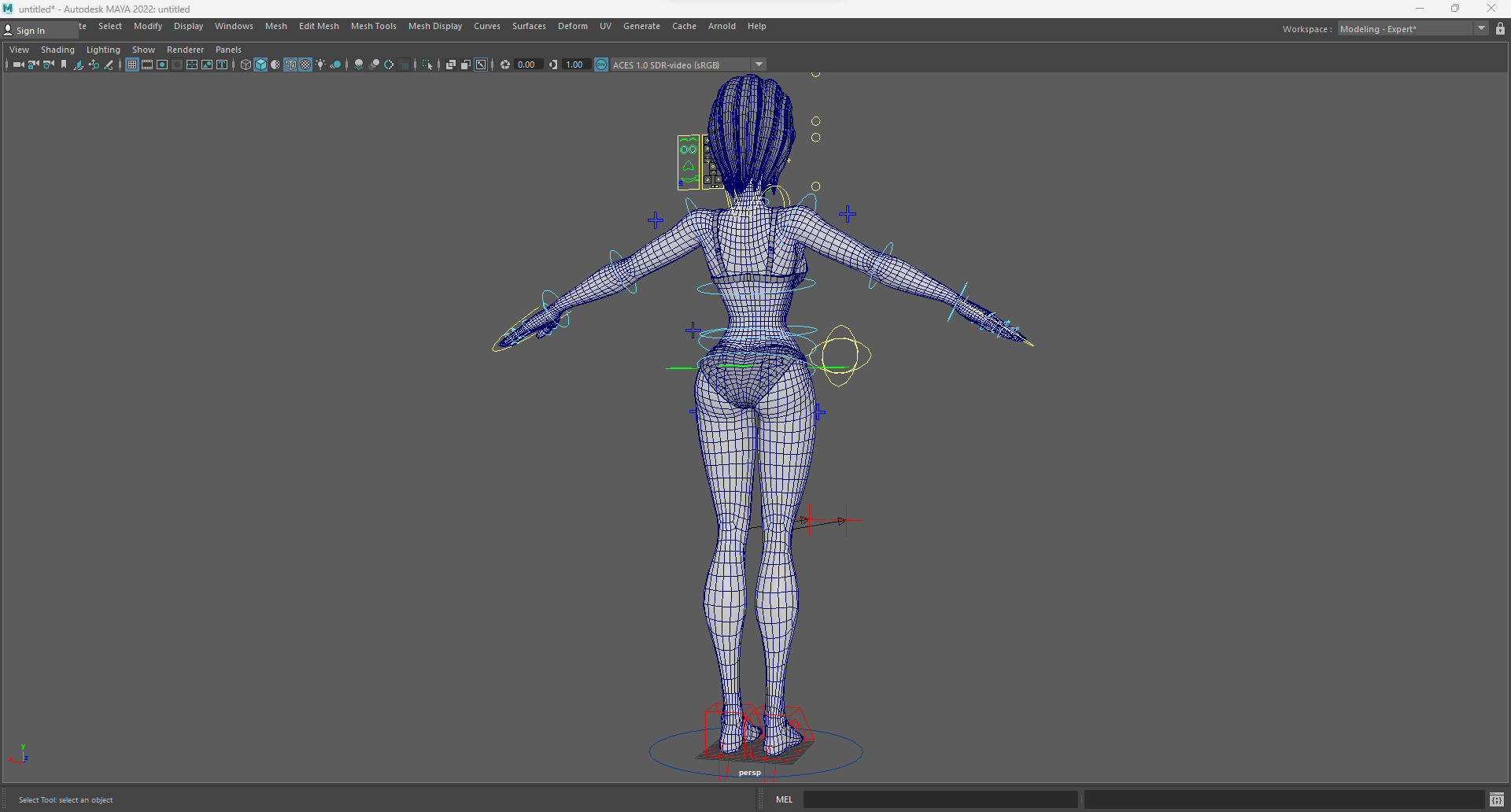 Free Stylized Cartoon Woman Nude Woman with Perfect Topology Free low-poly 3D model_17