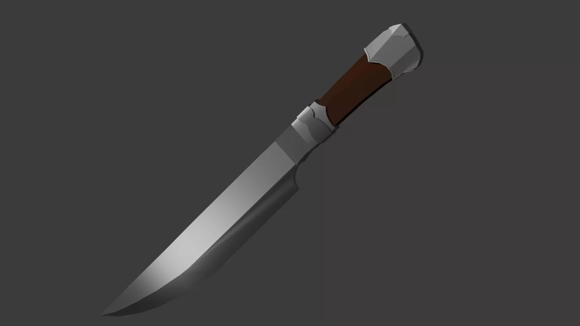 Medieval knife Free 3D model_0