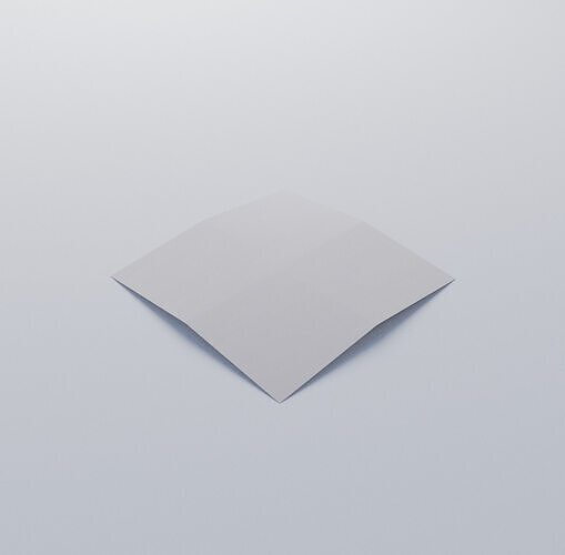 Piece of paper  Low-poly 3D model