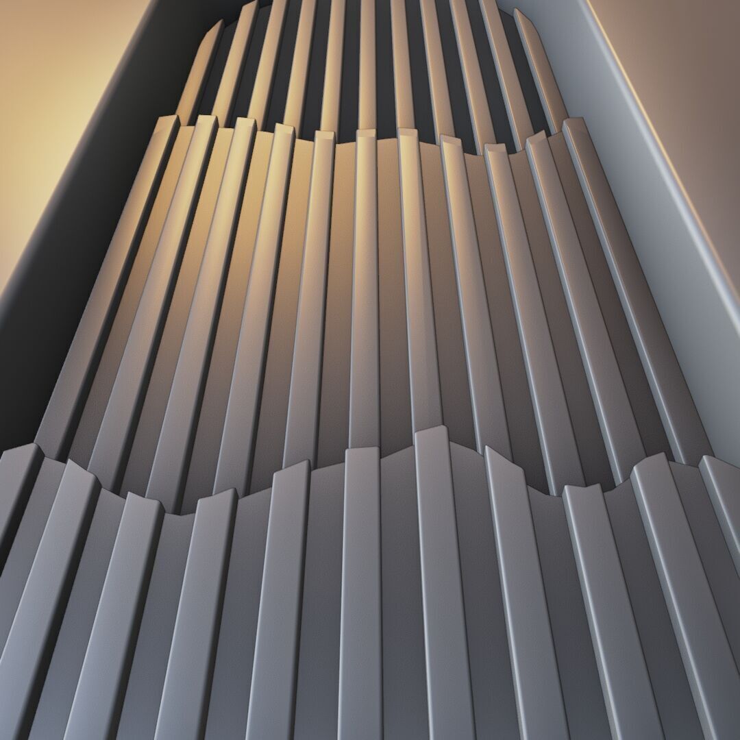 Decoration Wood Panel  Low-poly 3D model_3