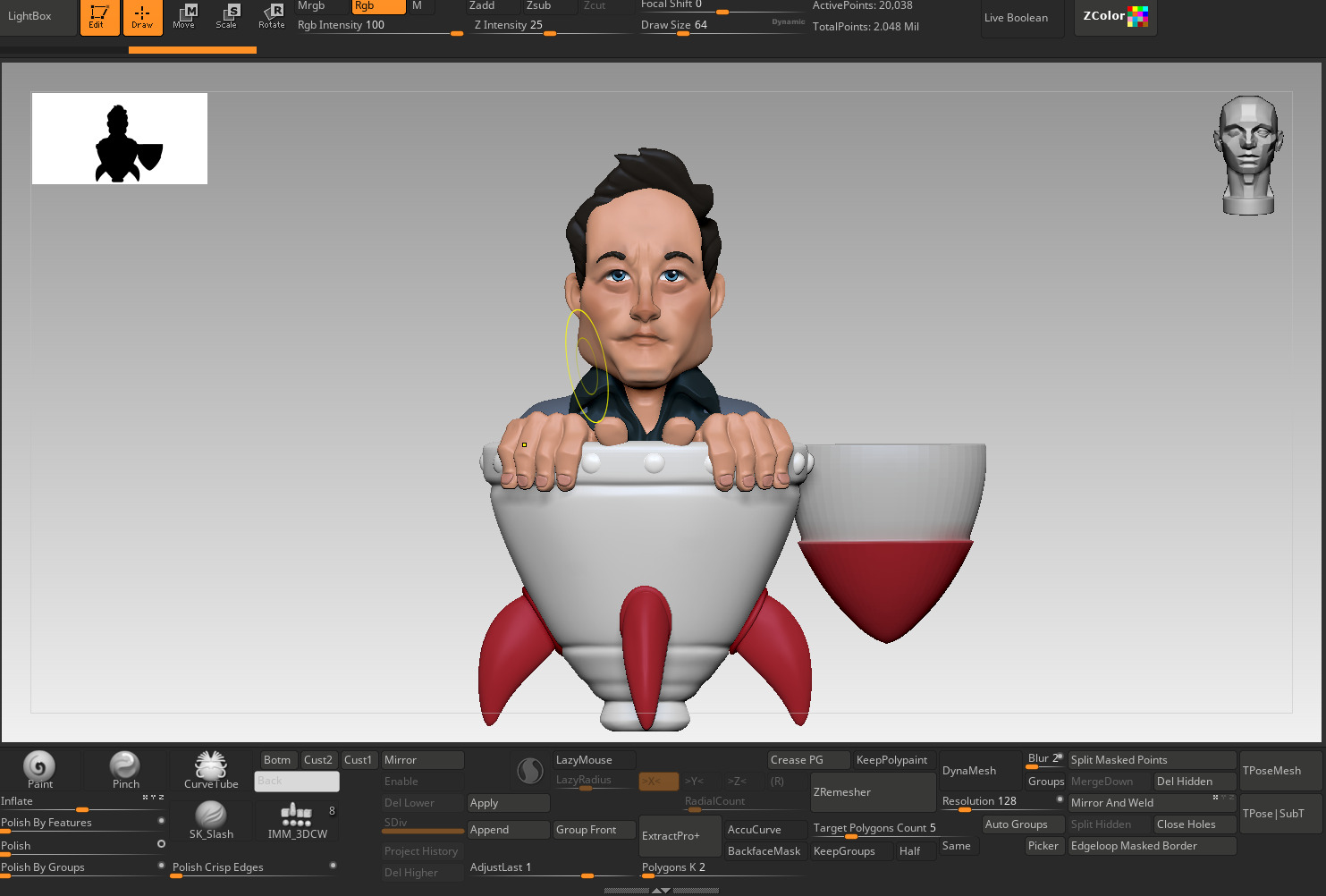 Elon Musk - Funny Figurine 3D model_4