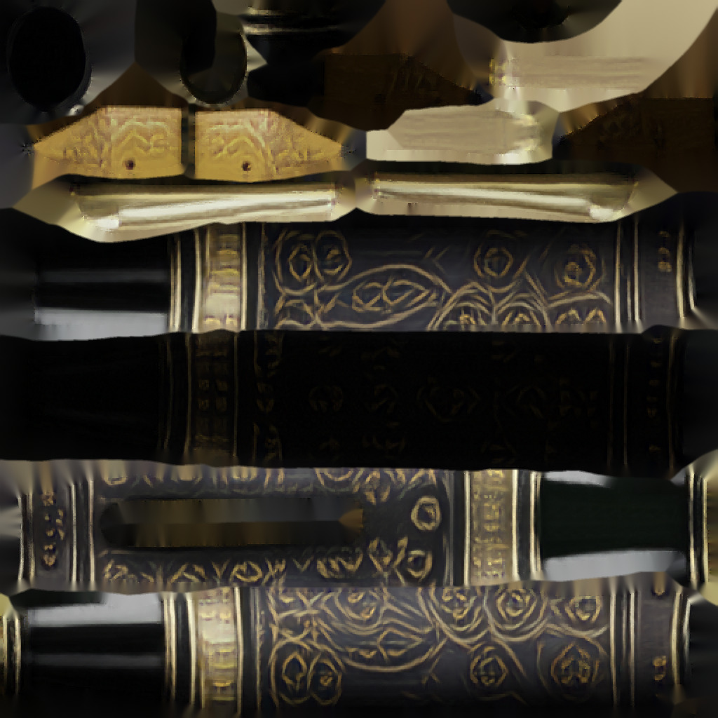 Luxury Fountain Pen - Gold and Black Edition 3D model_13