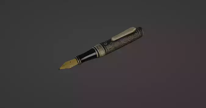 Luxury Fountain Pen - Gold and Black Edition
