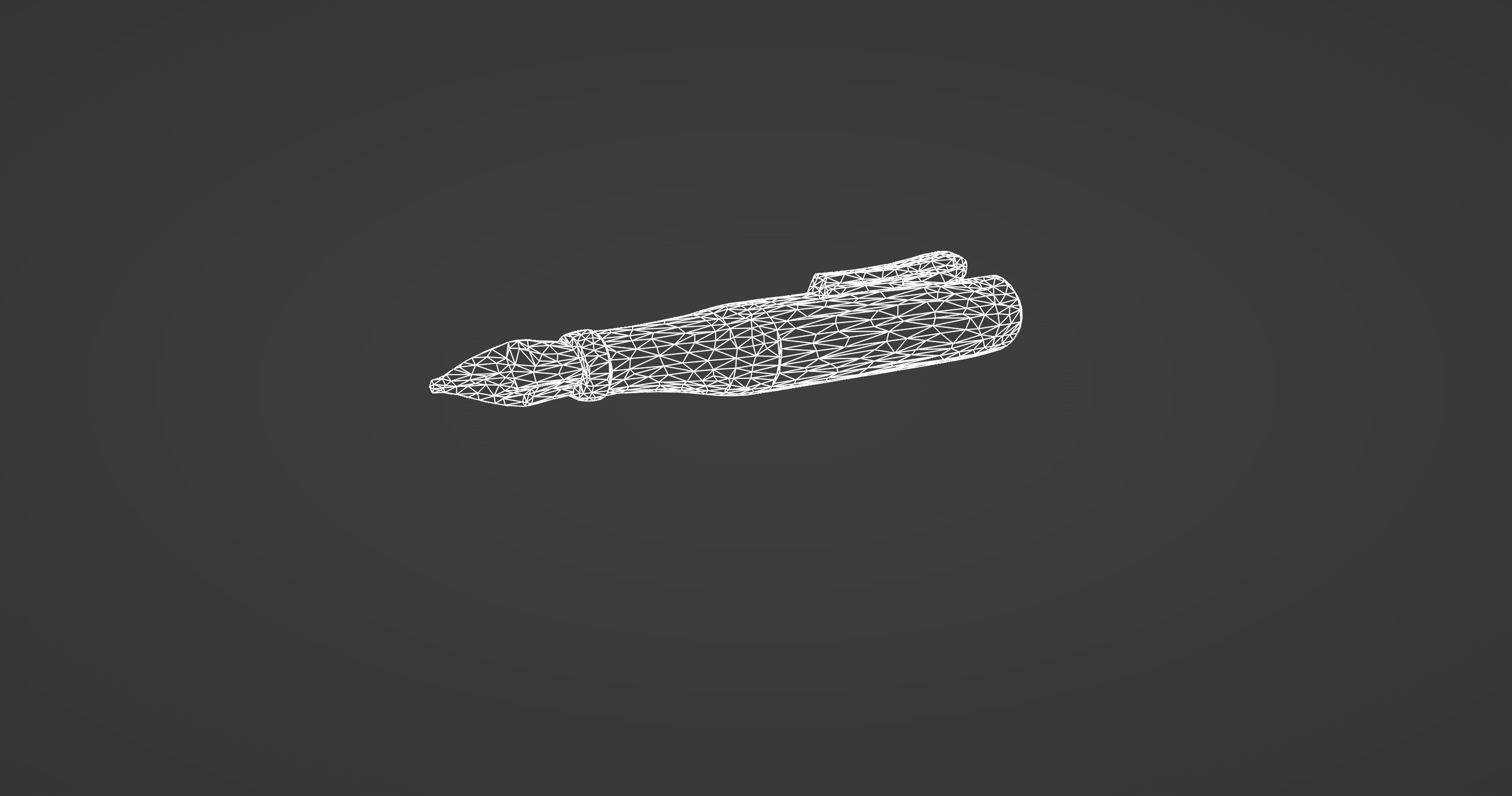 Luxury Fountain Pen - Gold and Black Edition 3D model_12