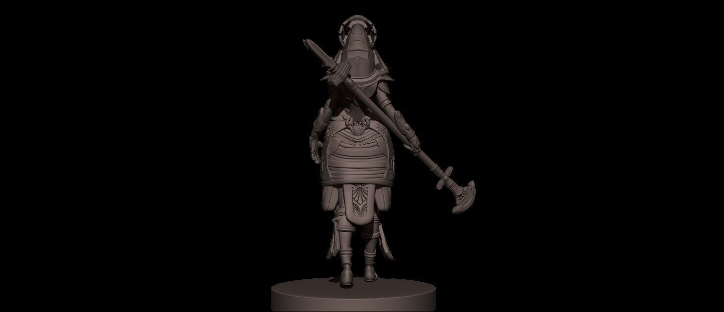 Amat Goddess High Poly for 3d Print 3D print model_11