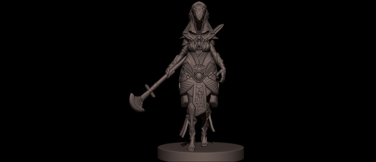 Amat Goddess High Poly for 3d Print 3D print model_3