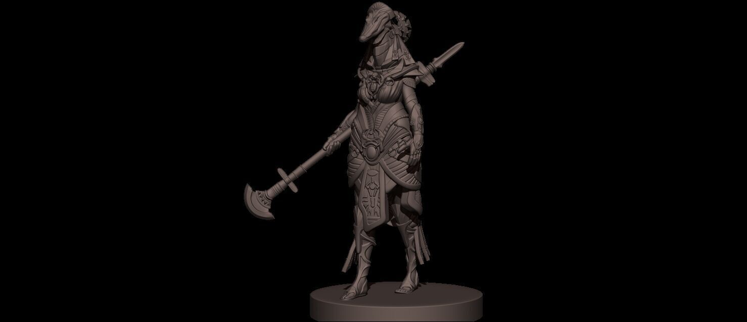 Amat Goddess High Poly for 3d Print 3D print model_9