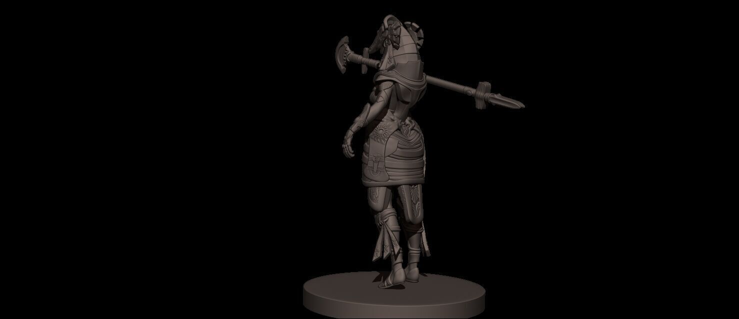 Amat Goddess High Poly for 3d Print 3D print model_12