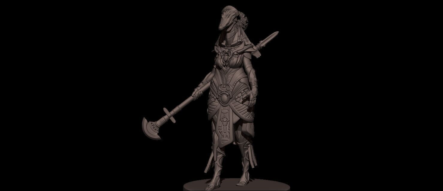 Amat Goddess High Poly for 3d Print 3D print model_18