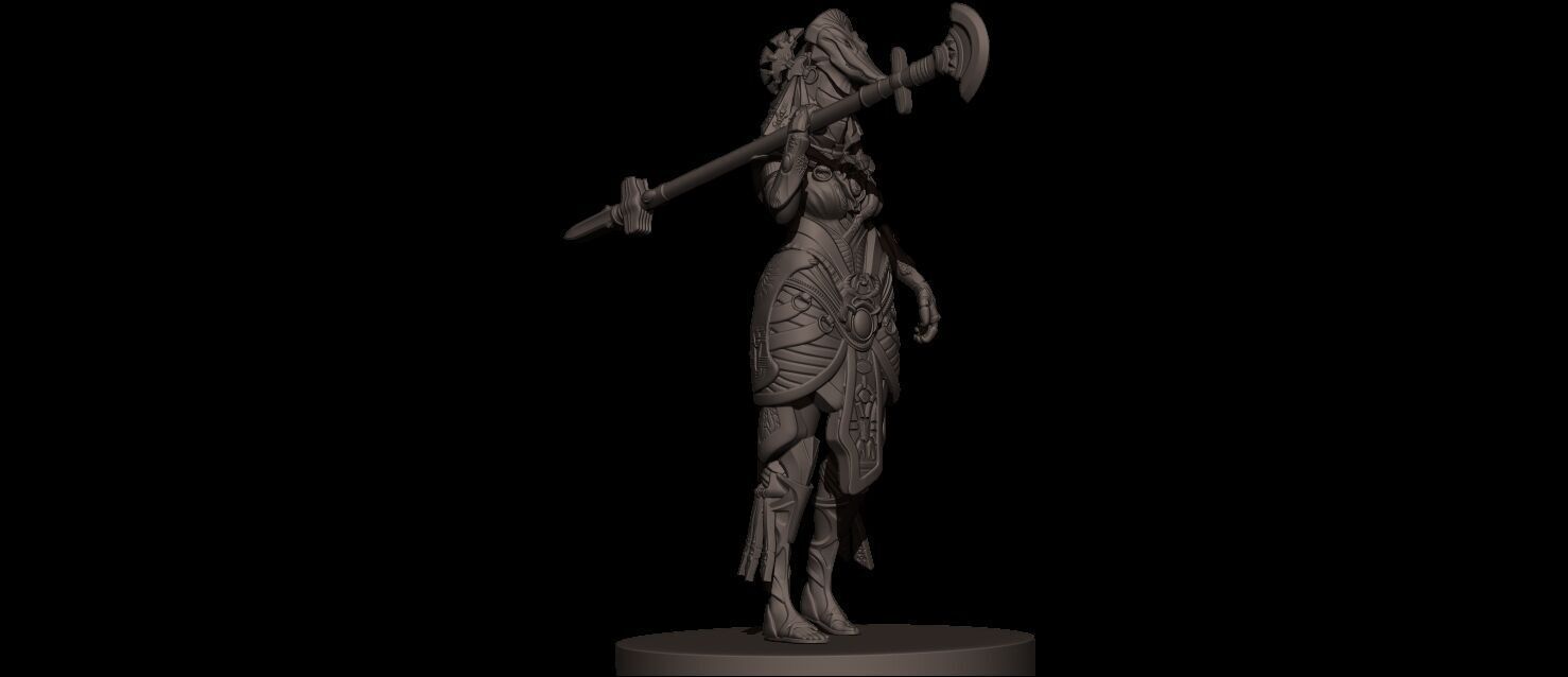Amat Goddess High Poly for 3d Print 3D print model_4