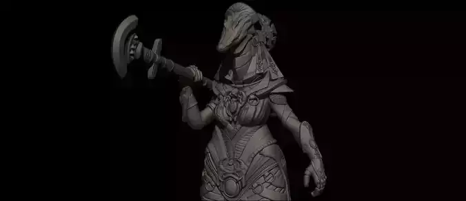 Amat Goddess High Poly for 3d Print