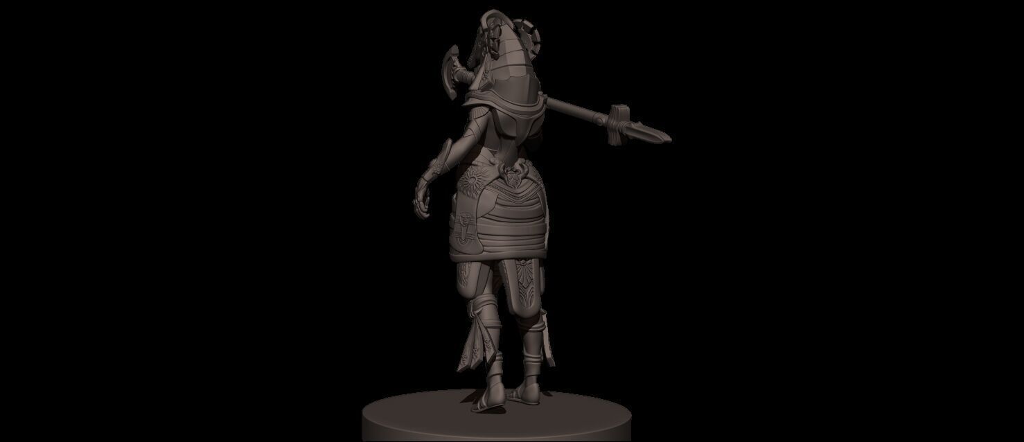 Amat Goddess High Poly for 3d Print 3D print model_19
