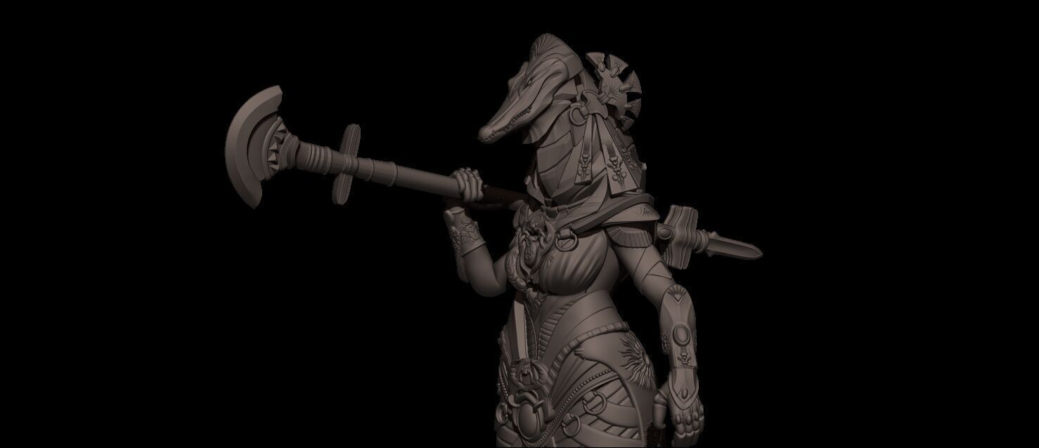 Amat Goddess High Poly for 3d Print 3D print model_8