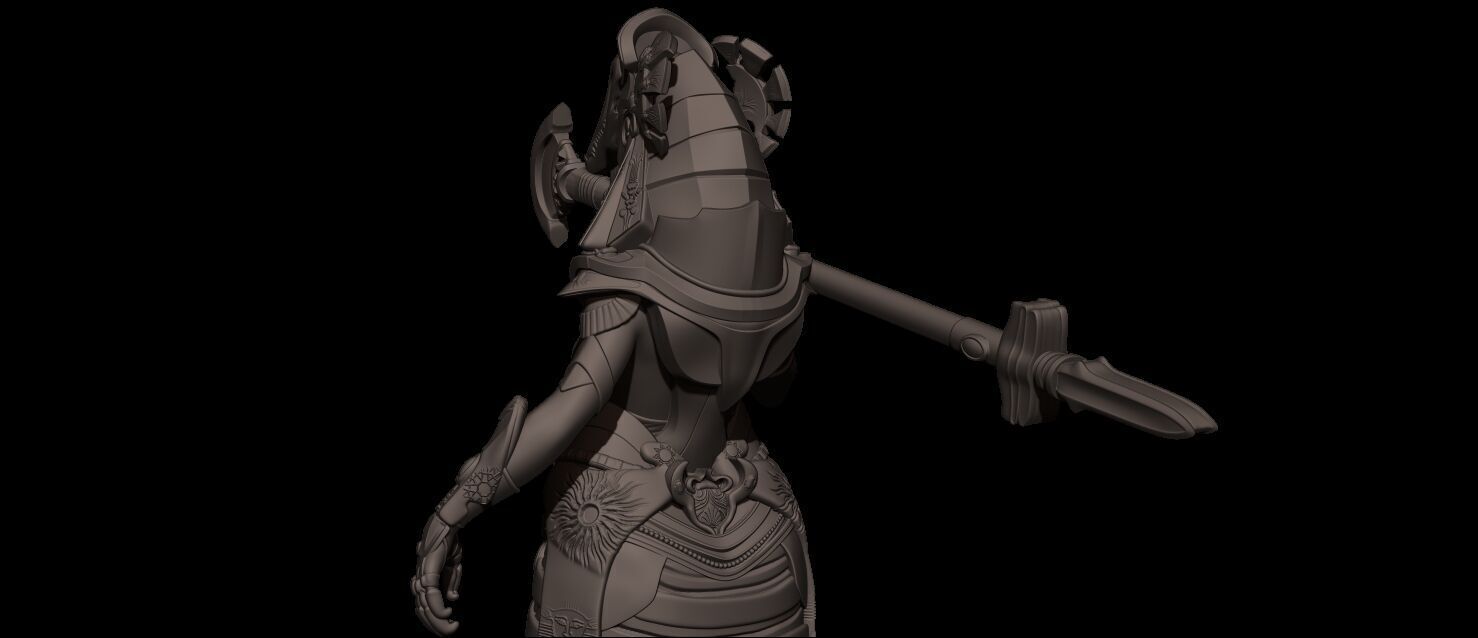 Amat Goddess High Poly for 3d Print 3D print model_17