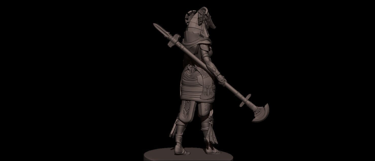 Amat Goddess High Poly for 3d Print 3D print model_5